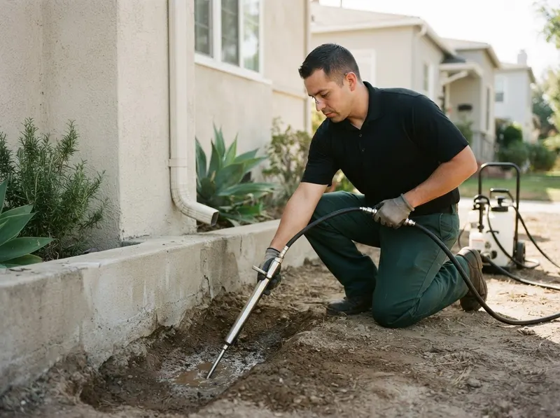 Subterranean Termite Soil Barrier Defense in Los Angeles, CA
